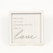 Wood Framed Sign "Memories are a way of..." Adams Everyday Adams & Co.   