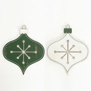 Reversible Wood Ornament w/Cutout (Teardrop) Adams Christmas Adams & Co.   