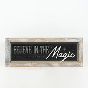 Reversible Wood Framed Sign (Magic/Happy) Adams Christmas Adams & Co.   