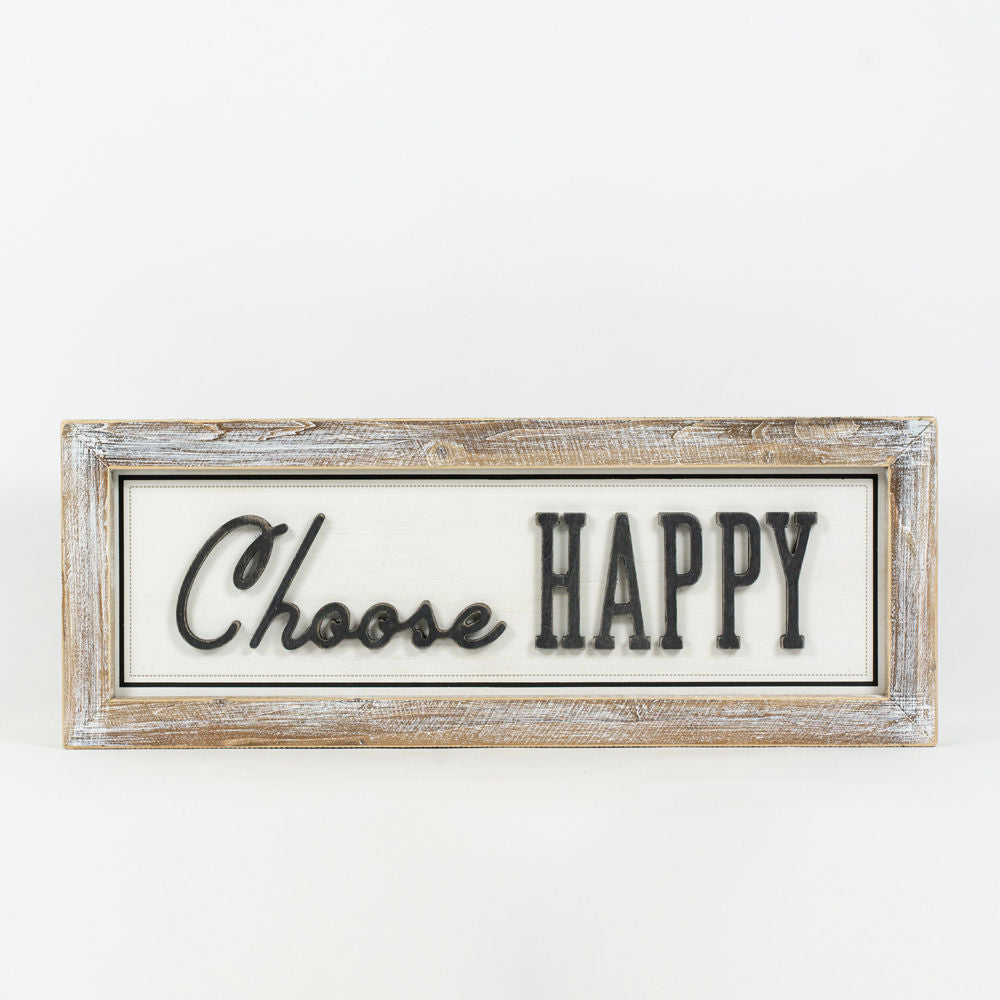 Reversible Wood Framed Sign (Magic/Happy) Adams Christmas Adams & Co.   