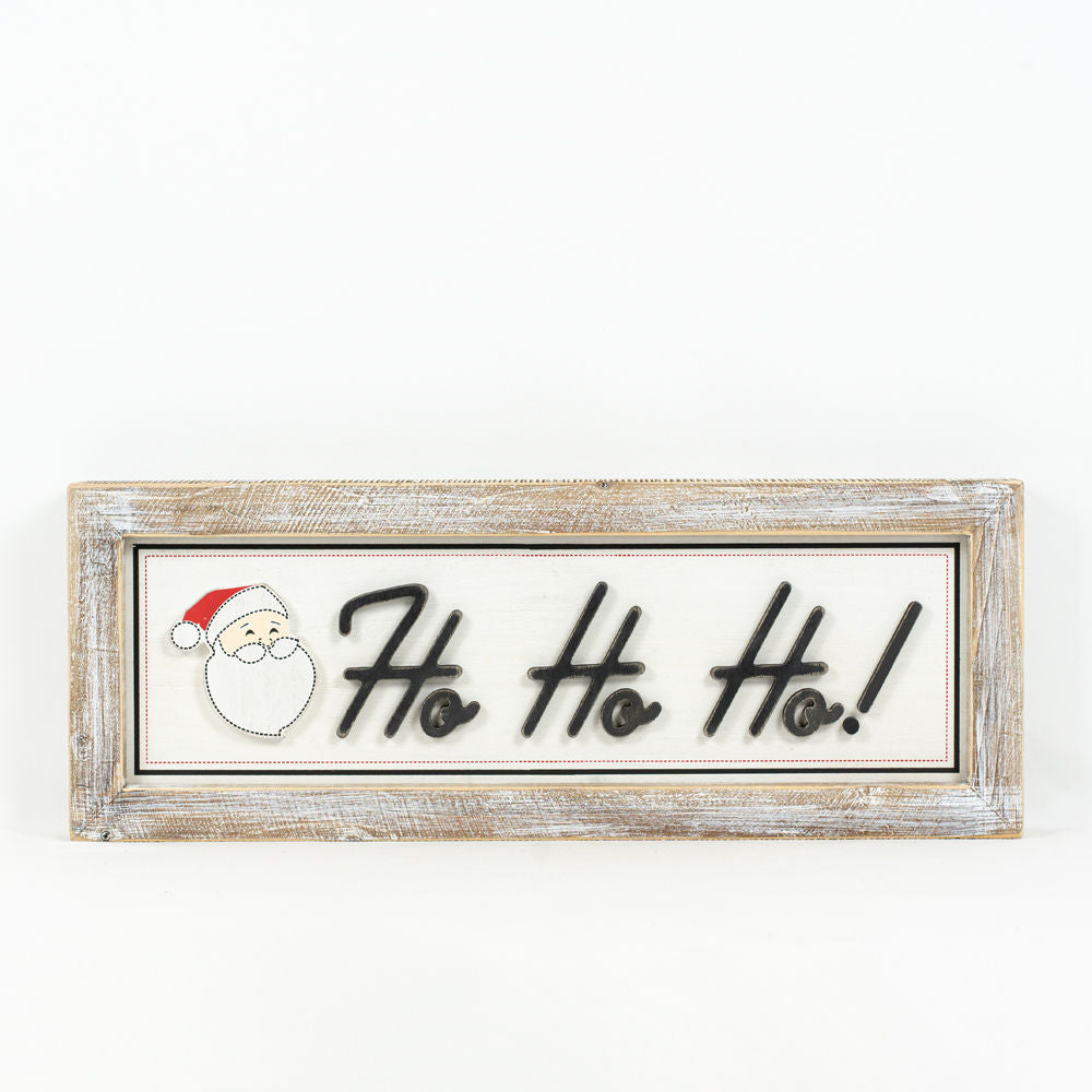 Reversible Wood Framed Sign (Hoho/Follow Dreams) Adams Christmas Adams & Co.   