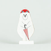 Wood Cutout on Base (Polar Bear) Small Adams Christmas Adams & Co.   