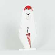 Wood Cutout on Base (Polar Bear) Large Adams Christmas Adams & Co.   