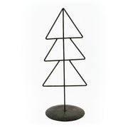 Metal Xmas Tree on Stand (Triangle) Black (Large) Adams Christmas Adams & Co.   
