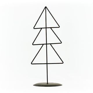 Metal Xmas Tree on Stand (Triangle) Black (Large) Adams Christmas Adams & Co.   
