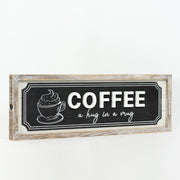 Reversible Wood Framed Shiplap Sign (Coffee/Hot Cocoa) Adams Christmas Adams & Co.   