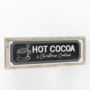 Reversible Wood Framed Shiplap Sign (Coffee/Hot Cocoa) Adams Christmas Adams & Co.   