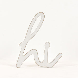 Wood Cutout (Hi) White Adams Everyday Adams & Co.   