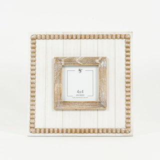 Wood Beaded Photo Frame Adams Everyday Adams & Co.   