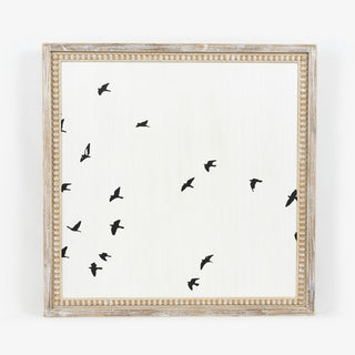 Reversible Wood Beaded Framed Sign (Birds) Adams Everyday Adams & Co.   