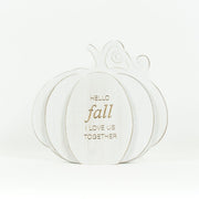 Reversible Wood Cutout Pumpkin (Fall/Haunted) Adams Halloween Adams & Co.   
