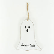Wood Cutout Orn Ghost (Boo La La) Adams Halloween Adams & Co.   
