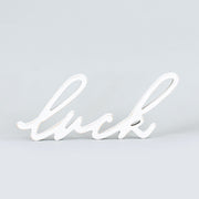 Wood Script "Luck" Cutout Adams Easter/Spring Adams & Co.   