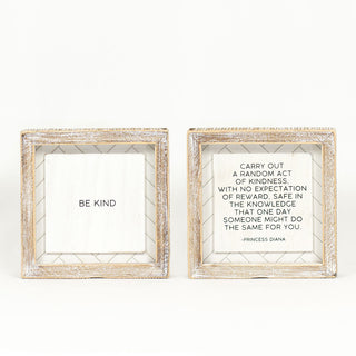 Reversible Wood Framed Herringbone Sign (Knd/Rndm Adams Everyday Adams & Co.   