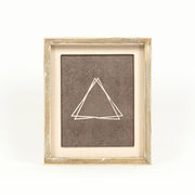 Wood Framed Sign (Brown Triangle) Adams Everyday Adams & Co.   