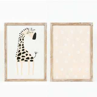 Reversible Wood Framed SIgn (Zebra) Adams Kids Adams & Co.   
