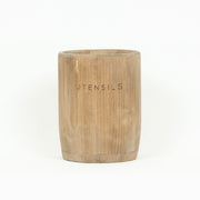 Wood Crock - "Utensils" Adams Everyday Adams & Co.   