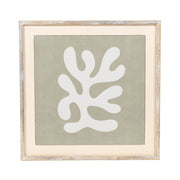 Wood Framed Sign (Coral) Cr/Gy Adams Everyday Adams & Co.   