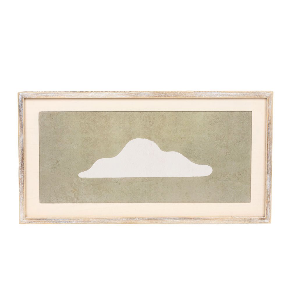 Wood Framed Sign (Cloud) Cr/Bn Adams Everyday Adams & Co.   