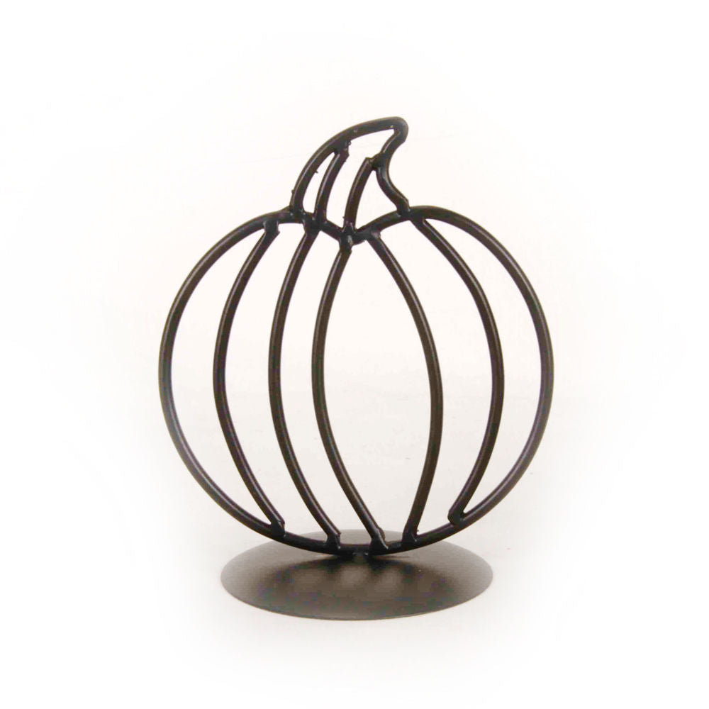 Metal Pumpkin On Stand - Small Adams Fall/Thanksgiving Adams & Co.   