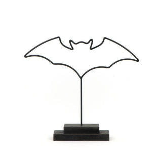 Metal Cutout On Stand - Black Bat - Medium Adams Halloween Adams & Co.   