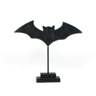 Wood Cutout On Stand - Black Bat - Medium Adams Halloween Adams & Co.   