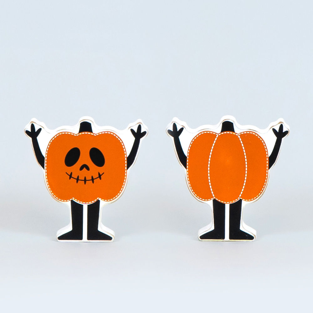 Reversible Wood Cutout Pumpkin Man Adams Halloween Adams & Co.   