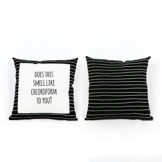 Canvas Pillow "Does this Smell Like Chloroform" Adams Halloween Adams & Co.   