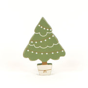 Chunky Wood Shape  (Tree) Multicolor Adams Christmas Adams & Co.   