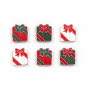 Wood Shapes Set Of 6 (Gifts) Red/White/Green Adams Ledgie Adams & Co.   