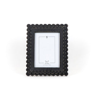 Wood Photo Frame (Frame) Black Scallop Adams Everyday Adams & Co.   