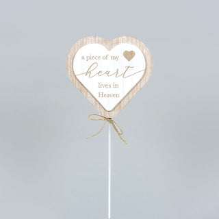 Wood Cutout Shape Pick (Piece Of My Heart) White/Natural Adams Everyday Adams & Co.   