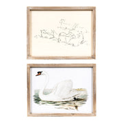 Reversible Wood Framed Sign (Sheep/Swan) Adams Easter/Spring Adams & Co.   