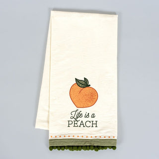 Peach Tea Towel Adams Summer Adams & Co.   