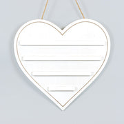 Leadgie Hanging Board - Heart - White Adams Ledgie Adams & Co.   