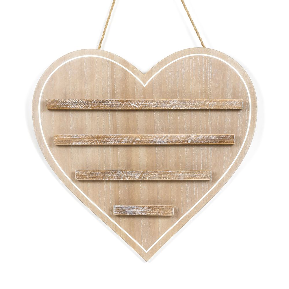 Leadgie Hanging Board - Heart - Natural Adams Ledgie Adams & Co.   