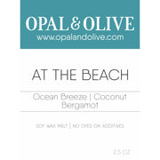 Signature Wax Melt Flameless Candles Opal & Olive At The Beach  
