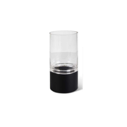 Clear Glass Vases w/Black Bottom  K&K Large  