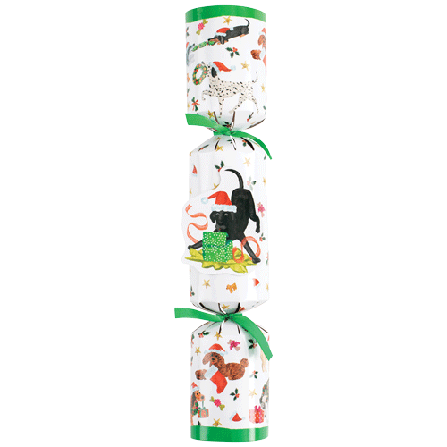 Christmas Cracker - Christmas Mischief Dog - Individual Pet Favor  Caspari   