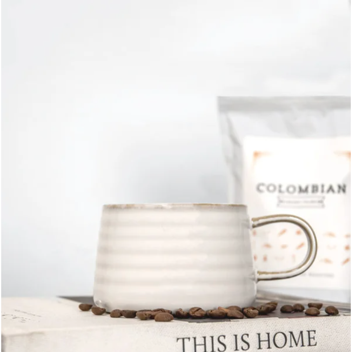 Claire White Ceramic Mug  PD Home   