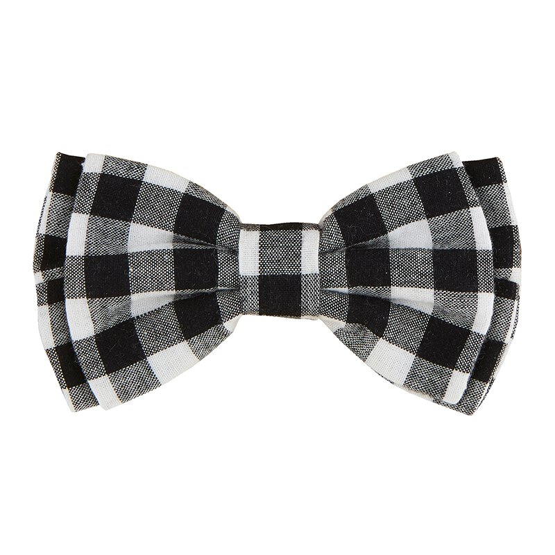 Pet Bow Ties-Blk Buffalo Check  Creative Brands   