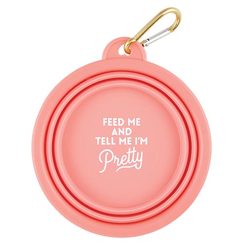 Collapsible Bowl - Feed Me and Tell Me I'm Pretty  Creative Brands   