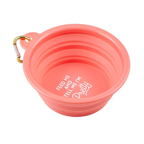 Collapsible Bowl - Feed Me and Tell Me I'm Pretty  Creative Brands   