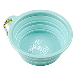 Collapsible Pet Bowl-Sparkling or Still?  Creative Brands   