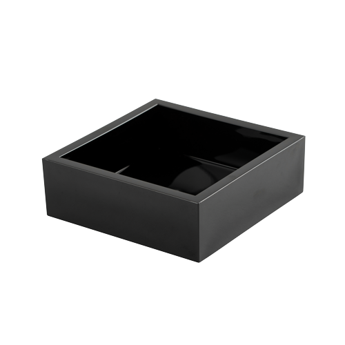 Acrylic Cocktail Napkin Holder - Black  Caspari   