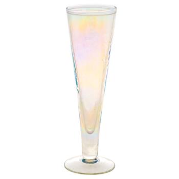 Catalina Footed Champagne Glass Iridescent Set/2  Karma Gifts   