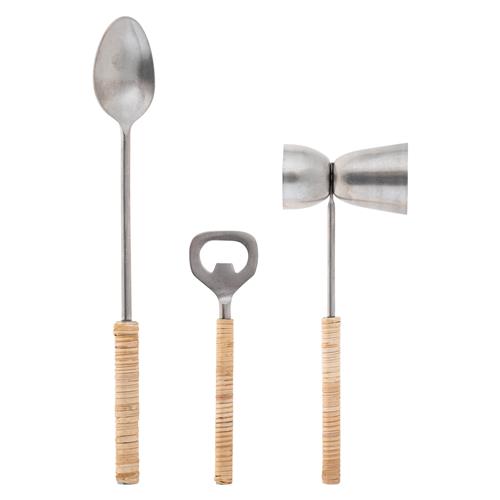 Catalina Cane Wrapped Bar Tool Set  Karma Gifts   