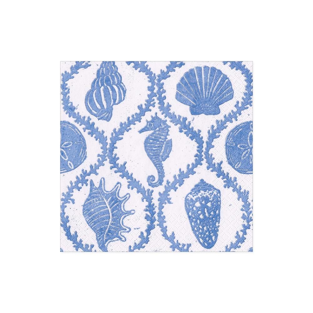 Cocktail Napkin - Seychelles - Blue Paper Napkins Caspari   
