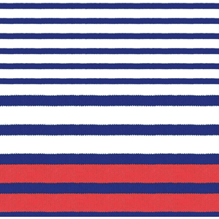 Cocktail Napkin - Breton Stripe-Blue  Caspari   