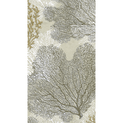Guest Towel Napkin - Sea Fans - Taupe  Caspari   